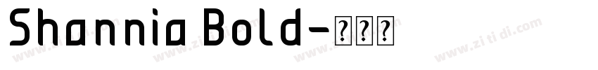 Shannia Bold字体转换